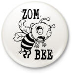 printfashion Zombeee - Kitűző, hűtőmágnes - Fehér (3082219)