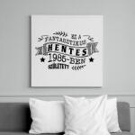 printfashion Fantasztikus hentes - Évszámmal - Vászonkép - Fehér (9392500)