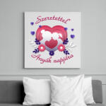 printfashion Anyák napja - Vászonkép - Fehér (6636375)