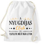 printfashion Nyugdíjas Club - Sportzsák, Tornazsák - Fehér (9065037)