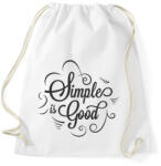 printfashion Simple is good. - Sportzsák, Tornazsák - Fehér (276802)