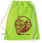printfashion Motocross - Sportzsák, Tornazsák - Limezöld (78160)