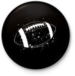 printfashion American football - Kitűző, hűtőmágnes - Fekete (15870706)