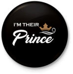 printfashion I'M THEIR PRINCE - Kitűző, hűtőmágnes - Fekete (3095794)