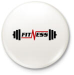 printfashion gym - Kitűző, hűtőmágnes - Fehér (13764851)