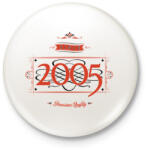 printfashion since-2005-red-black - Kitűző, hűtőmágnes - Fehér (3076578)