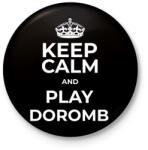 printfashion PLAY DOROMB - Kitűző, hűtőmágnes - Fekete (10997808)