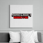 printfashion Minecraft Hardcore - Vászonkép - Fehér (6630267)
