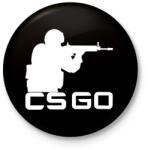 printfashion CS: GO - Kitűző, hűtőmágnes - Fekete (3094346)