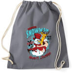 printfashion Perverz hóember - Sportzsák, Tornazsák - Grafitszürke (61101)
