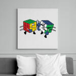 printfashion Kocka K. O. - Vászonkép - Fehér (15637690)