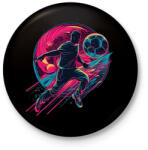 printfashion Focis póló - Kitűző, hűtőmágnes - Fekete (13403621)