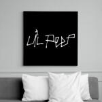 printfashion LIL PEEP - Vászonkép - Fekete (6650679)