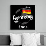 printfashion Németország - Vászonkép - Fekete (6645443)