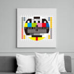 printfashion Monoscope 2 - Vászonkép - Fehér (6621873)