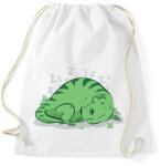 printfashion Alvó T-rex - Sportzsák, Tornazsák - Fehér (7626380)