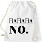 printfashion HAHA No - Sportzsák, Tornazsák - Fehér (1746167)