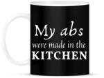 printfashion My abs were made in the kitchen - Bögre - Fekete (2467637)