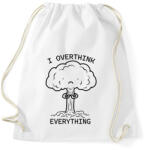 printfashion I overthink everything - Sportzsák, Tornazsák - Fehér (16340823)