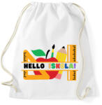 printfashion Hello Iskola - Sportzsák, Tornazsák - Fehér (14084221)