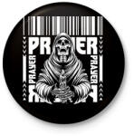 printfashion Prayer - Kitűző, hűtőmágnes - Fekete (16741890)