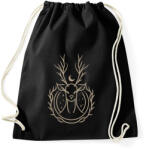 printfashion Éjjeli szarvas - Sportzsák, Tornazsák - Fekete (1582304)