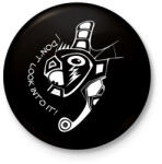 printfashion Nenézzbele! - Kitűző, hűtőmágnes - Fekete (3104292)