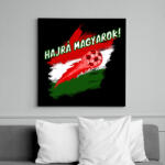 printfashion hajrá magyarok - Vászonkép - Fekete (14687982)