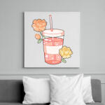 printfashion Limonade - Vászonkép - Fehér (6630334)