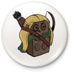 printfashion LegoLas - Kitűző, hűtőmágnes - Fehér (13575735)