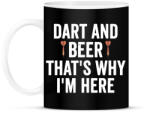 printfashion Darts&beer - Bögre - Fekete (2396519)