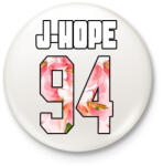 printfashion J-HOPE - Kitűző, hűtőmágnes - Fehér (3078890)