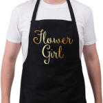 printfashion Flower girl - Kötény - Fekete (4918003)