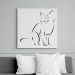 printfashion Macskusz - Vászonkép - Fehér (15097733)