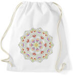 printfashion Színes népi mandalás hímzésminta - Sportzsák, Tornazsák - Fehér (11640166)