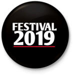 printfashion Fesztivál 2019 - Kitűző, hűtőmágnes - Fekete (3097845)