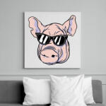 printfashion Malac - Vászonkép - Fehér (6640155)