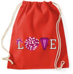 printfashion Love cheerleader - Sportzsák, Tornazsák - Piros (2382334)