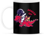 printfashion Dragon fly - Űrhajóssal - Bögre - Fekete (6930408)
