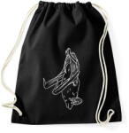 printfashion Lógó denevér - fehér - Sportzsák, Tornazsák - Fekete (13251220)