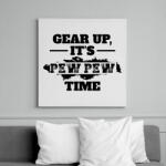printfashion Pew pew time - Vászonkép - Fehér (15529386)