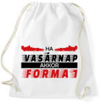 printfashion Vasárnap - Forma 1 - Sportzsák, Tornazsák - Fehér (11967242)