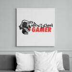 printfashion Old School Gamer - Vászonkép - Fehér (6632373)