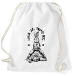 printfashion Lassan járj - Sportzsák, Tornazsák - Fehér (13326393)