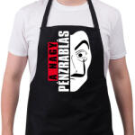 printfashion La Casa de Papel - A nagy pénzrablás - Money Heist - Kötény - Fekete (5794427)