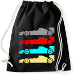 printfashion forma 1 verseny autók - Sportzsák, Tornazsák - Fekete (11447863)