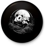 printfashion panda - Kitűző, hűtőmágnes - Fekete (14905214)