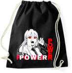 printfashion Power minta (Chainsaw man) - Sportzsák, Tornazsák - Fekete (11874487)