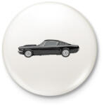 printfashion Ford Mustang - Kitűző, hűtőmágnes - Fehér (5161598)