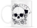 printfashion Póker koponya - Bögre - Fehér (2919936)